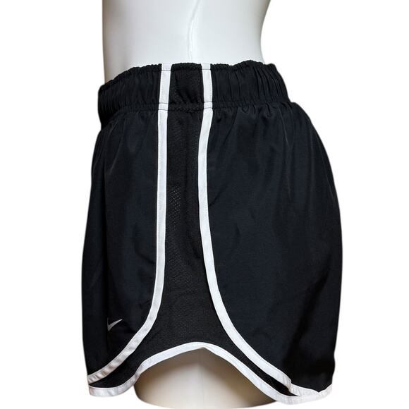 Nike Tempo Women's Mid Rise Running Shorts Black White Medium - Picture 4 of 6